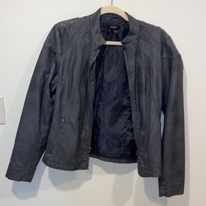 Alfani grey USED leather jacket size 8